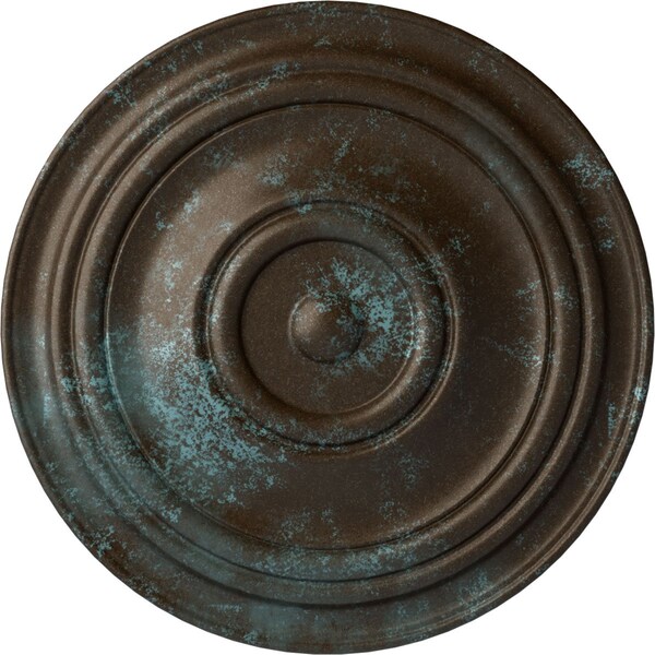 Ekena Millwork Traditional Ceiling Medallion (Fits Canopies up to 8 1/4"), 31 1/2"OD x 2 1/2"P, Bronze Blue Patina CM31TRBBS - main